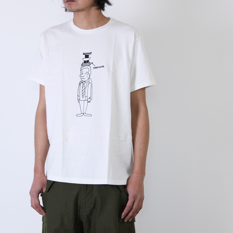 YAECA (ヤエカ) Ken Kagami PRINT TEE / プリントTシャツ